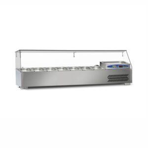 22SBS07-15 Soğutmalı Set Üstü Saladbar 150cm Gn 1/4 7 Küvet