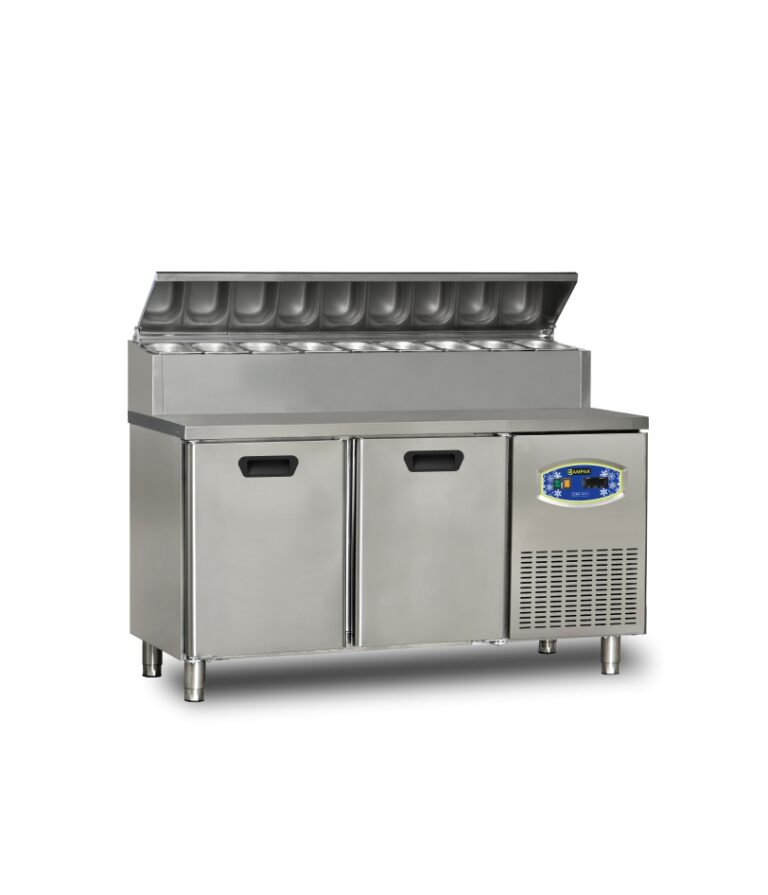 22TBF2S-PA70 2 Kapılı Tezgah Altı Kısa Pizza Hazırlık Buzdolabı
